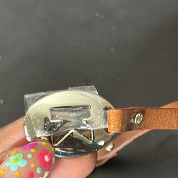 Micheal Kors Brown Woven Charm Belt - Picture 7 of 16